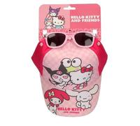 Ciao Kitty - Set berretto e occhiali da sole per bambini e ragazze, con licenza ufficiale per l'estate, la spiaggia e l'uso quotidiano
