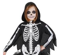 Ciao Lady Skeletrina Costume Halloween Vestito con Cappuccio Nero Bianco Bambina