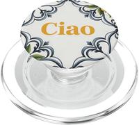 Ciao Lemon - Piastrella con motivo italiano Citrus mediterraneo PopSockets PopGrip per MagSafe