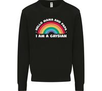 Ciao Mama E Papa Sono Un Gaysiano LGBT Uomo Felpa Maglione