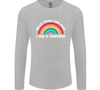 Ciao Mama E Papa Sono Un Gaysiano LGBT Uomo Manica Lunga T-Shirt