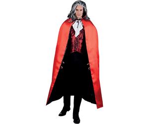 Ciao Mantello Reversibile Vampiro Con Bavero Sundown Deluxe Rosso/Nero Halloween