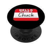 Ciao mi chiamo chuck divertente nome tag PopSockets PopGrip Adesivo