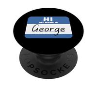 Ciao, mi chiamo George. Etichetta con nome divertente PopSockets PopGrip Adesivo