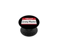 Ciao, mi chiamo Irony Master Funny PopSockets PopGrip Adesivo