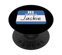 Ciao, mi chiamo Jackie Name Tag PopSockets PopGrip Adesivo