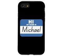 Ciao, mi chiamo Michael. Etichetta con nome divertente Custodia per iPhone SE (2020) / 7/8