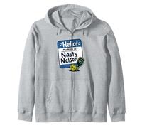 Ciao, Mi chiamo Nasty Nelson Funny Pickleball Felpa con Cappuccio