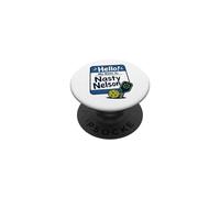 Ciao, mi chiamo Nasty Nelson Funny Pickleball PopSockets PopGrip Adesivo