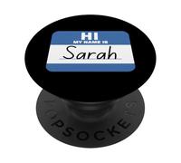 Ciao mi chiamo sarah divertente tag PopSockets PopGrip Adesivo