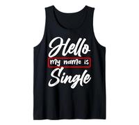 Ciao Mi Chiamo Single Battuta Sarcastica Ironica Canotta