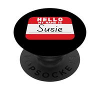 Ciao mi chiamo susie divertente nome tag PopSockets PopGrip Adesivo