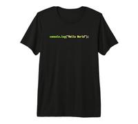 Ciao Mondo Javascript Codice Dark Syntax Scheme Coder Design Maglietta Premium