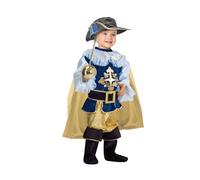 Ciao Moschettiere Costume Baby, Blu/Oro, 3-4 Anni Unisex Kids