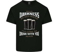 Ciao Oscurità Mio Vecchio Amico Divertente Guinness Uomo Cotone T-Shirt Tee Top