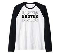 Ciao Pasqua Gesù Cristo & Cristiani Papà, Mamme & Bambini Maglia con Maniche Raglan