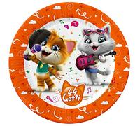 Ciao Piatti carta 44 Gatti (Ø20cm), 8 pezzi