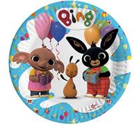 Ciao- Piatti Carta compostabili Bing (Ø23cm), 8 Pezzi 22-24 cm, Multicolore, 22433