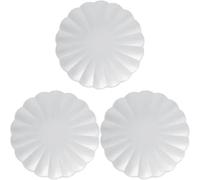 Ciao Piatti carta FSC compostabili (Ø23cm), 8 pezzi, bianco (Confezione da 3)