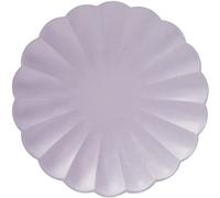 Ciao-Piatti carta FSC compostabili (Ø23cm), 8 pezzi, viola lavanda diam 23, 34728