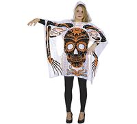 Ciao- Poncho per Adulti, Bianco, One Size, 62332