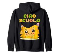 Ciao Primo Giorno di Scuola Insegnante Ravioli Bambini Felpa con Cappuccio