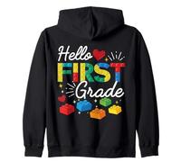 Ciao Primo Grado 100 Giorni di Scuola Maestro Builder Bambini Felpa con Cappuccio