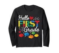 Ciao Primo Grado 100 Giorni di Scuola Maestro Builder Bambini Maglia a Manica