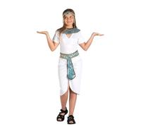 Ciao- Principessa del Nilo Costume Travestimento Bambina, Colore Bianco, Azzurro, 5-7 Anni, 61228.M