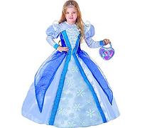 Ciao- Principessa delle Nevi Costume per Bambini, Azzurro/Blu, 4-5 anni, 27139.4-5