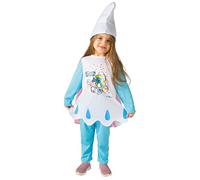 Ciao- Puffetta Costume Travestimento Baby Originale I Puffi (Taglia 2-3 Anni) con Mantello, Cartoni Animati, Colore 14592.2-3