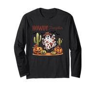 Ciao Pumpkin Ghost Cowboy Cactus Maglia a Manica