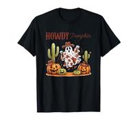Ciao Pumpkin Ghost Cowboy Cactus Maglietta