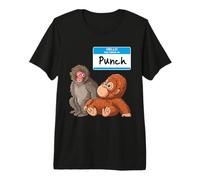 Ciao Punch Il Giappone Scimmia con Peluche Amico Animale Maglietta Premium