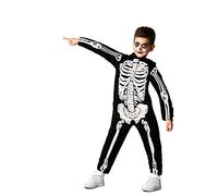 Ciao- Scheletro costume travestimento tuta bambino (Taglia 3-4 anni)