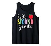 Ciao Secondo Grado 2 ° Grado Ritorno a Scuola Insegnante Bambini Canotta