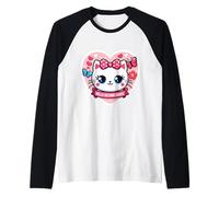 Ciao Secondo Grado 2nd Grader Ragazza Gattino Gatto Ritorno A Scuola Maglia con Maniche Raglan