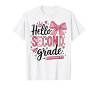 Ciao Secondo Grado Primo Giorno di Scuola Coquette Insegnante Ragazza Maglietta