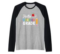 Ciao Secondo Grado Team 2 ° Grado Ritorno a Scuola Insegnante Kid Maglia con Maniche Raglan