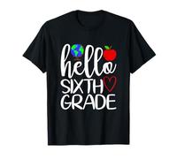 Ciao Sesto Grado Globe Heart School Teacher Maglietta