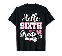 Ciao Sesto Grado Ragazze Coquette 6th Grade Ritorno a Scuola Maglietta