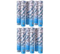 Ciao - Set 12 Party Popper Tubi cannone spara coriandoli (30 cm), argento