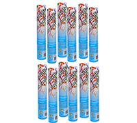 Ciao - Set 12 Party Popper Tubi cannone spara coriandoli (30 cm), multicolor