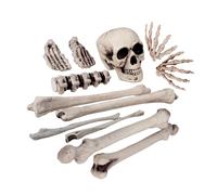 Ciao Set 12 Pezzi Teschio e Ossa Decorazione Halloween