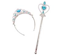 Ciao- Set Gioielli Principessa (coroncina e scettro), Argento/Azzurro