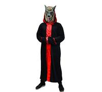 Ciao Setta del Diavolo Horror Wolf costume travestimento adulto (Taglia unica) con maschera in vinile