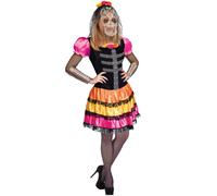 Ciao Skull Flower Lady Costume Donna Dia De Los Muertos Taglia Unica