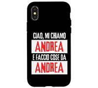 Ciao Sono Andrea Faccio Cose da Andrea Personalizzato Custodia per iPhone X/XS