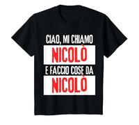 Ciao Sono Nicolò Faccio Cose Da Nicolò personalizzate Maglietta