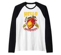 Ciao Sono Un Introvert Maglia con Maniche Raglan